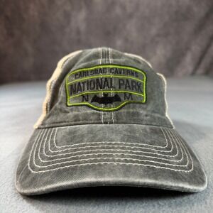 CSI Carlsbad Caverns National Park Trucker Hat Grey Tan Bat Mesh Snapback Cap